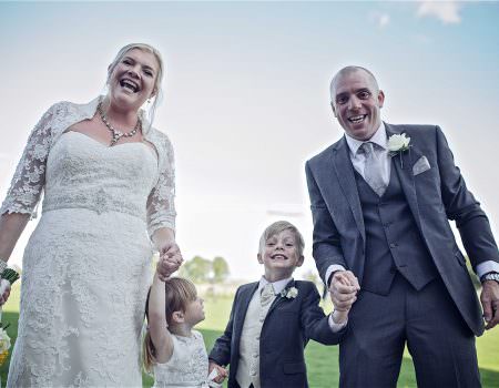 family portrait at barnsdale lodge