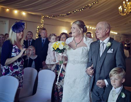The bride enters