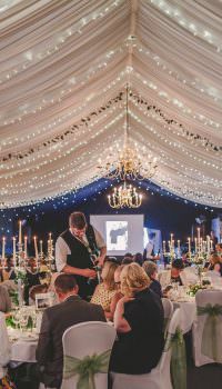 Wedding breakfast at barnsdale lodge