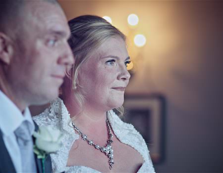 Bride and groom during the ceremony
