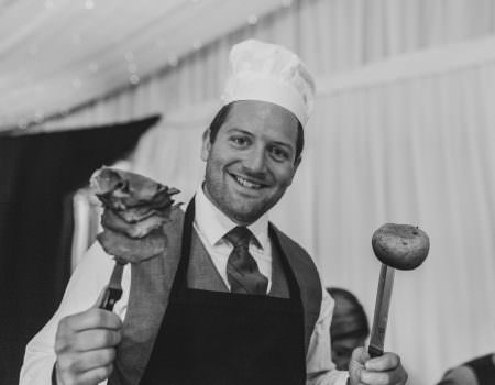 Head carver for dinner