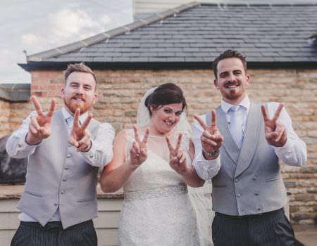 Bride and her brothers