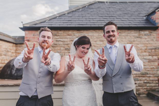 Bride and her brothers