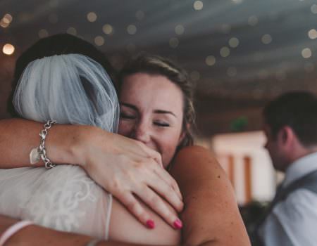 Love and wedding hugs