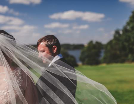 The bride and groom