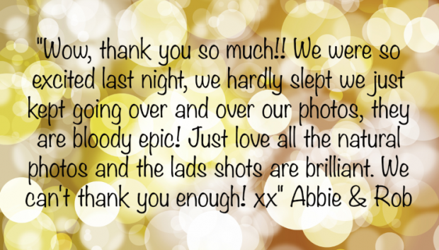 wedding feedback