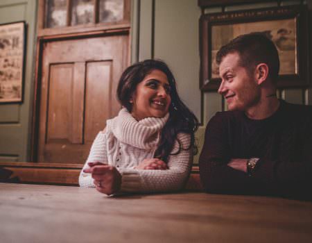 The look of love over coffee
