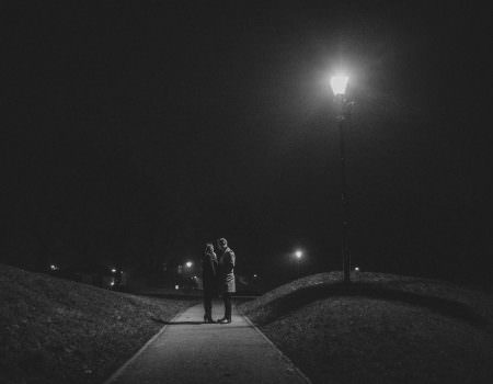 A night time walk in the park