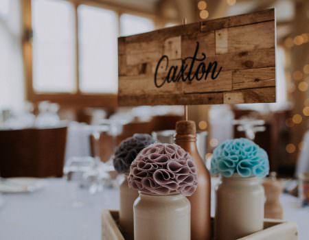 Handmade fabric table decorations