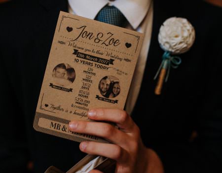 Rustic order of service