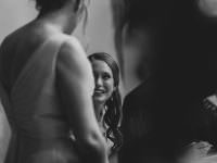 Bride smiling after the ceremony