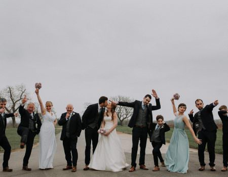 Fun bridal party photo