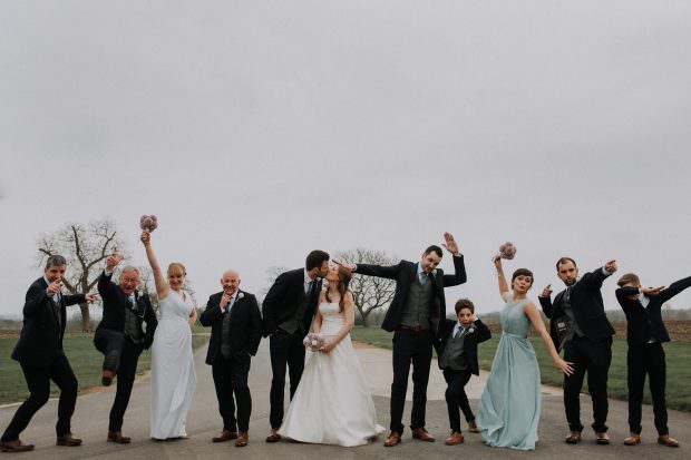 Fun bridal party photo