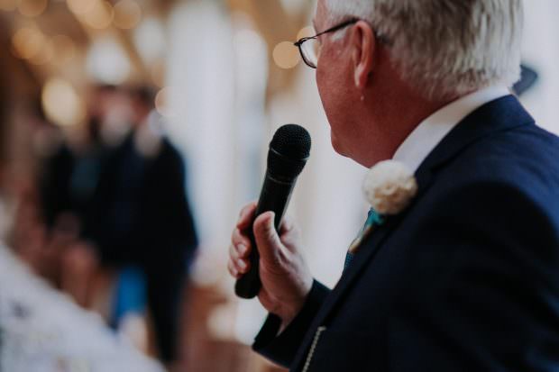 Father of the bride makes a speech