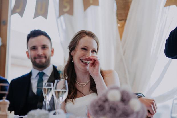 Love and laughter during the speeches