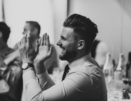 Laughter and clapping