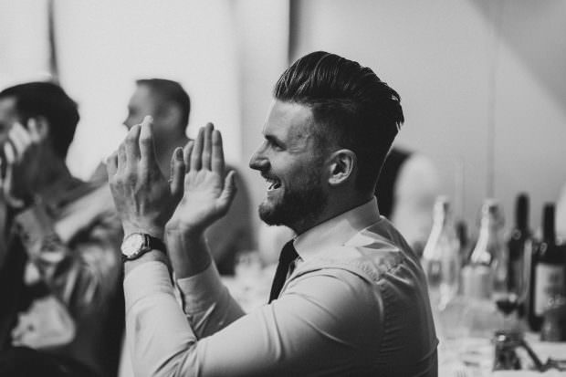 Laughter and clapping