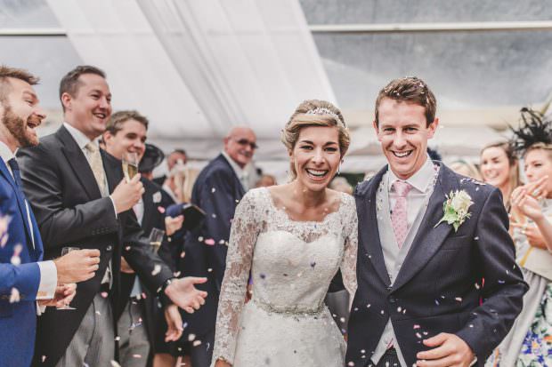 Confetti shot in the marquee