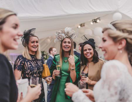Candid wedding guest shots