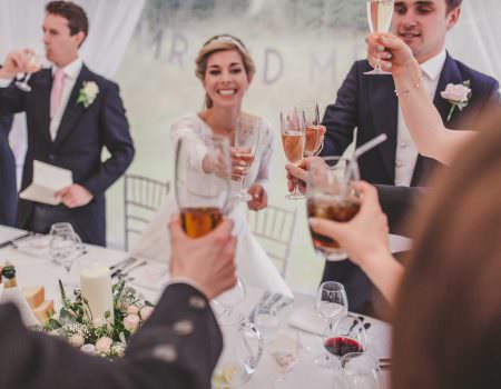 A wedding toast