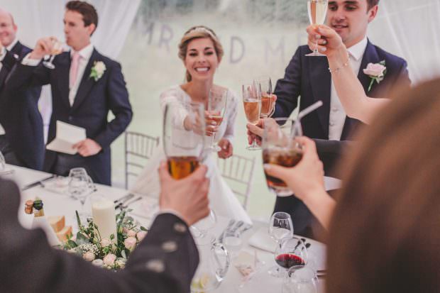 A wedding toast