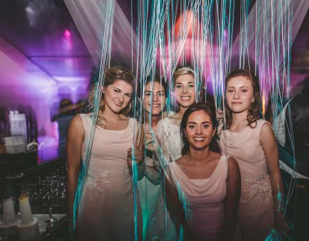 Bridesmaids at the wedding