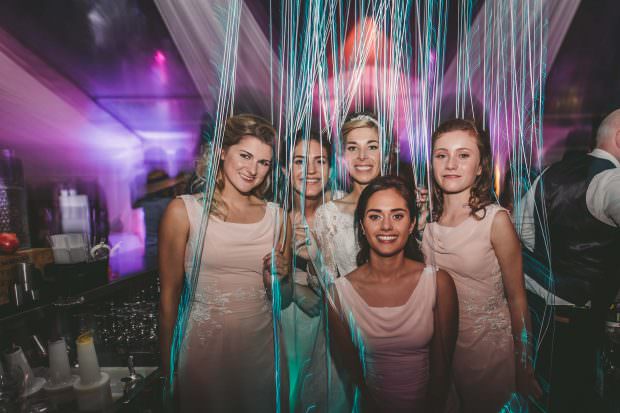 Bridesmaids at the wedding