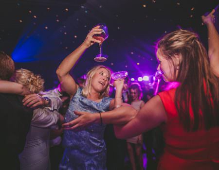 party time at the wedding