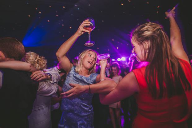 party time at the wedding