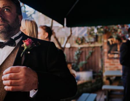 Garden of The Nelson before Oakham Castle Wedding