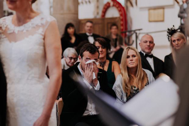 Emotions run high at Oakham Castle Wedding Ceremony