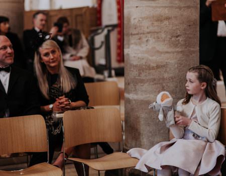 Puppet at a wedding