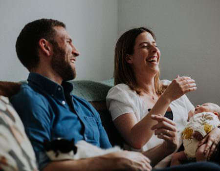 relaxed family photography