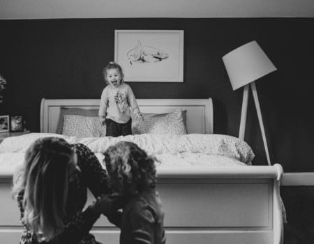 Family of girls