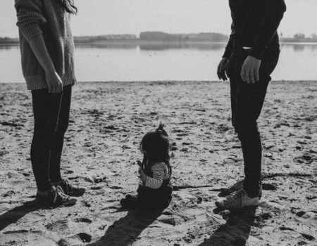 Family at the beach