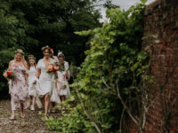 Bridal party outdoor
