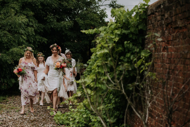 Bridal party outdoor