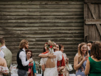 Floral wedding crown
