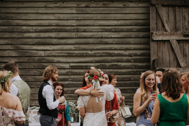 Floral wedding crown
