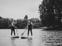 paddle boarding engagement shoot