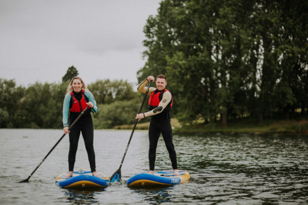 Love on paddle boards