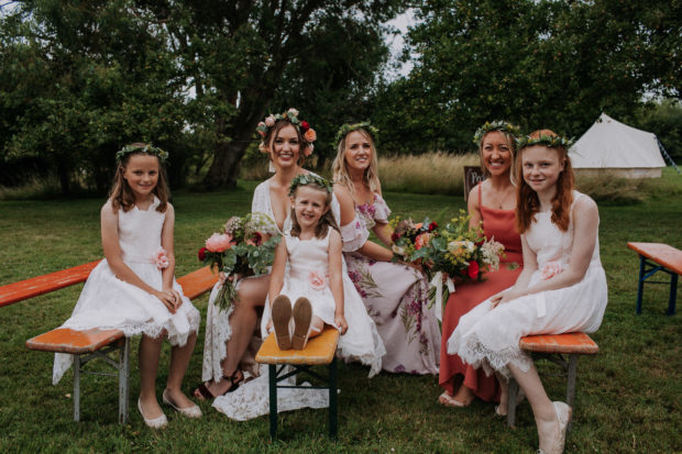 Secret barn floral wedding