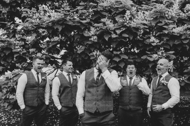 Groom party photos