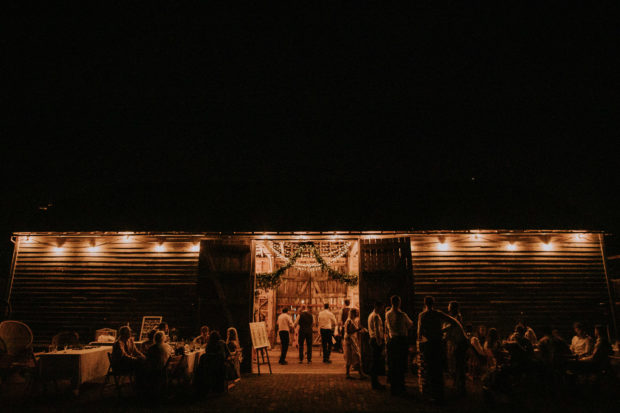 secret barn outdoor wedding